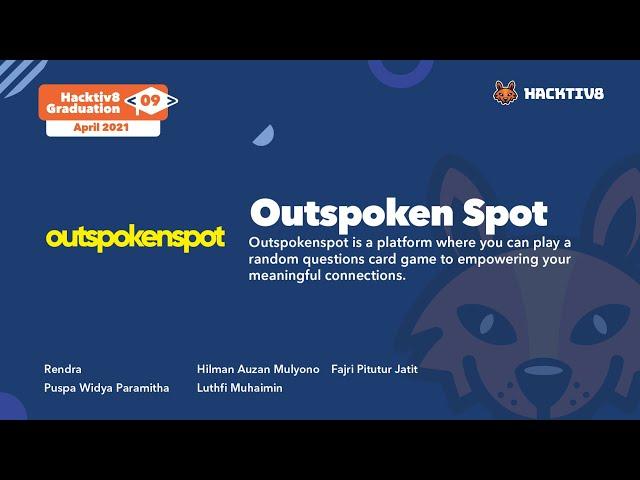 Outspoken Spot - Full Stack JavaScript Bootcamp Portfolio