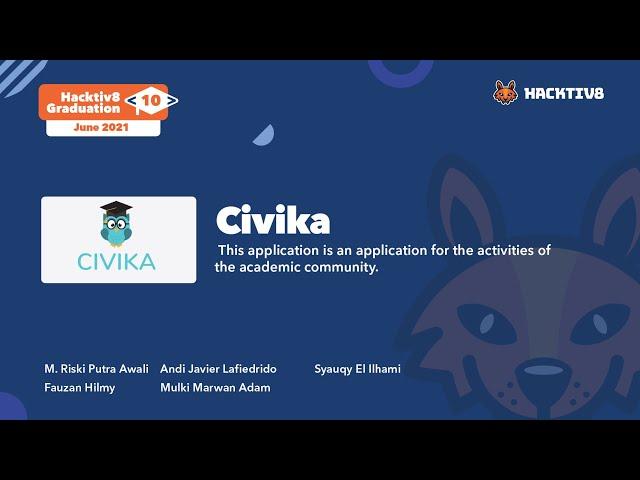 Civika - Full Stack JavaScript Bootcamp Portfolio